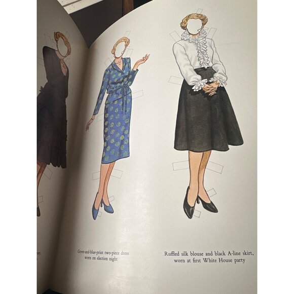 Nancy Reagan Fashion Paper Dolls In Full Color By Tom Tierney 1983 - Picture 6 of 8